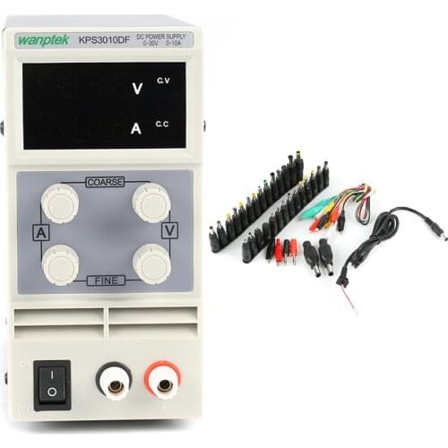 LED Digital Adjustable DC Power Supply 0~30V 0~10A 110V-220V Switching Power Supply 0.01V/0.001A MA+34/pcs Laptop Charge Dc Jack