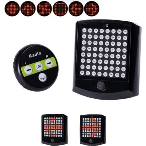 Bike Bicycle Light Rear Tail Light Turn Signal Wireless Remote Control Remote Control Waterproof Shockproof Cycling Warning A1