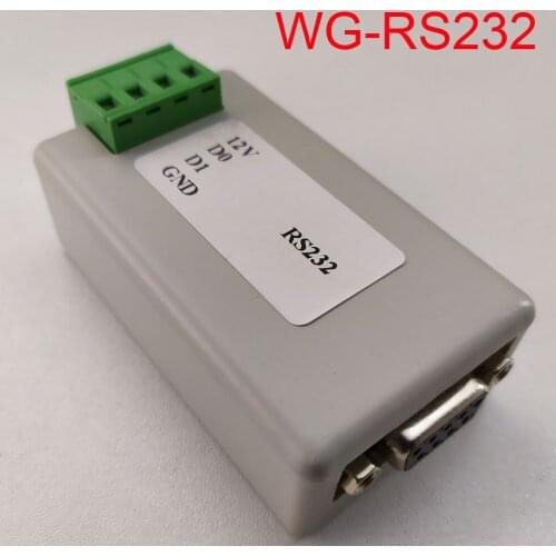 WG-RS232 Convert wiegand to RS232 bidirectional ASCII/HEX data for vending machine or for gate and door access controller