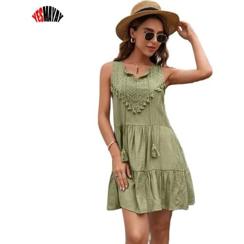 Летние платья без рукавов Yesmayay China At AliExpress