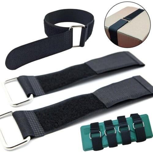 1pcs/lot Velcros Hook-and-loop fastener self-adhesive patch Cable Ties Model Straps Wire With Battery StickBuckleBelt Bundle Tie