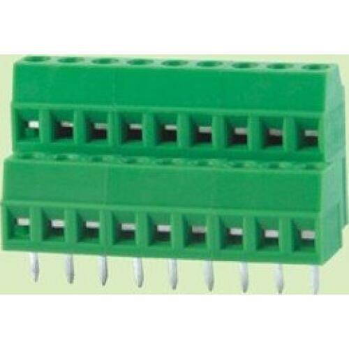 100 sets/lot KF128HL 3.5mm 2P 3P PCB Universal Screw Terminal Block 300V/10A 2 rows Brass Pin, EG500B KF128H + KF128L