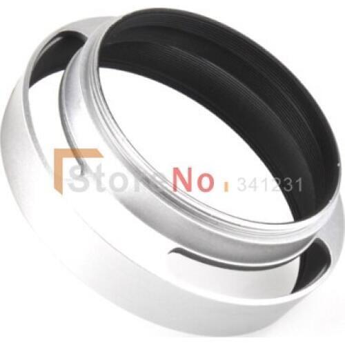 2pcs 55mmmm sliver metal tilted vented Lens Hood Shade fit 55mm lens filter