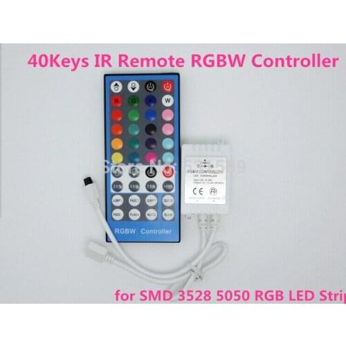 20PCS DC 12V-24V 6A 40 Key IR Infrared Music Remote Controller Dimmer Sound Control 20 Colors for RGBW LED Strip Light