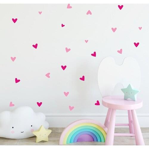 Wall Sticker Decor Bedroom Kids Room House 24PC Love Heart Home Decal Vinyl Mural decoracion hogar moderno decoration maison 4