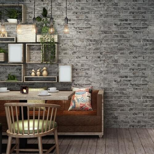 3d three-dimensional brick brick brick antique green brick wallpaper vintage restaurant clothing store barber shop industrial