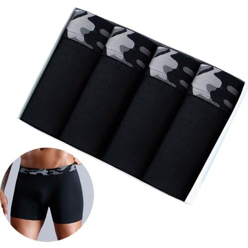 Mens Panties Cotton Boxer Set Sexy Seamless Male Boxershorts With Print Underpants Intimate Sport Gay Underwear Shorts Erotic