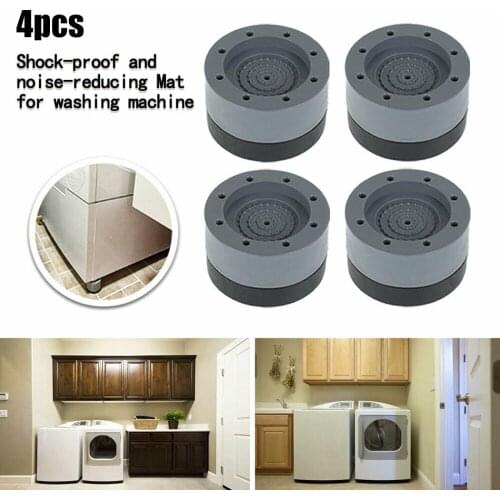 4pcs Shock Noise Cancelling Anti-slip And Noise-reducing Washing Machine Support Plastic+TPU Soft Glue Home Appliance Parts