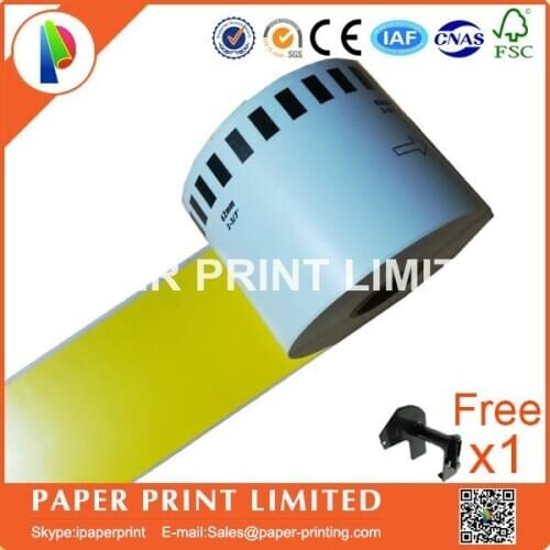 50 Rolls Yellow Brother Generic DK-44605 dk-22205 dk22205 yellow Label Continuous Compatible for Label Printer DK44605