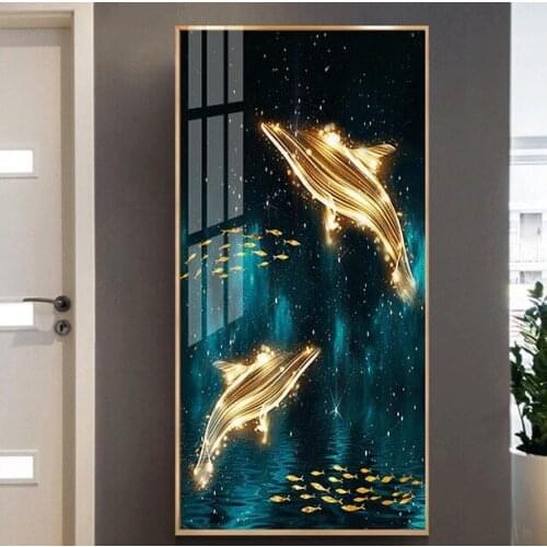 DIY 5D Diamond Painting Fantasy Whale Cross Stitch Kit Full Diamond Embroidery Rhinestone Art Picture Home Decoration Gift