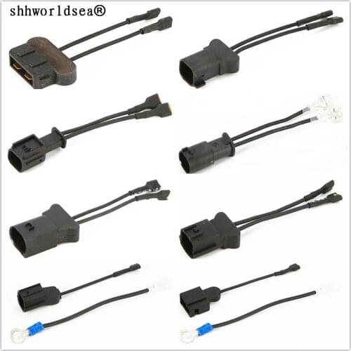 Worldgolden 2pcs Car Horn Speaker Adapter Wiring Harness Pigtail Socket for honda for toyota