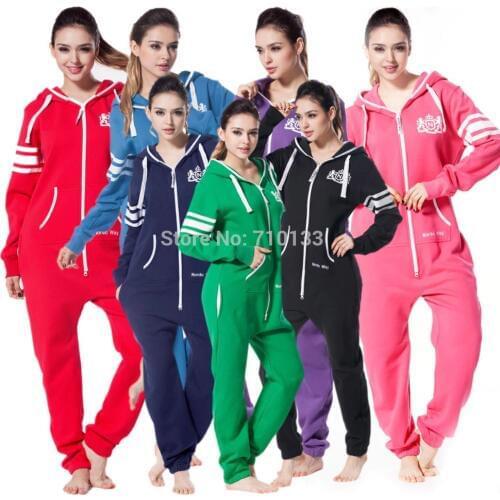 Printed one piece jumpsuit jump in tracksuit playsuit zip hoody all in zip all-in-one onesies onsie onzie hot
