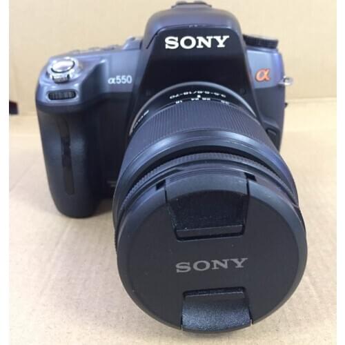 USED Sony a550 Alpha Digital SLR 14.2MP + Sony Lens DT 3.5-5.6 18-70MM/ DT 18-55MM lens