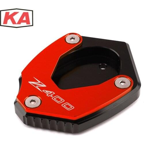 For KAWASAKI NINJA400 NINJA 400 Z400 Z 400 2018 2019 2020 CNC Motorcycle Parts Kickstand Sidestand Stand Extension Enlarger Pad