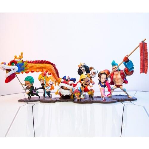 9-14CM One Piece Anime Figure Ronoa Zoro Monkey·D·Luffy Sanji Anime PVC Action Figures Model Collection Dolls Toys Children Gift