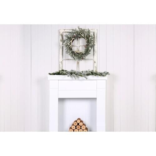 HUAYI Photography Backdrop Christmas Fireplace Xmas Family Holiday Photo Booth Background Studio Customize Photocalls propW-4369