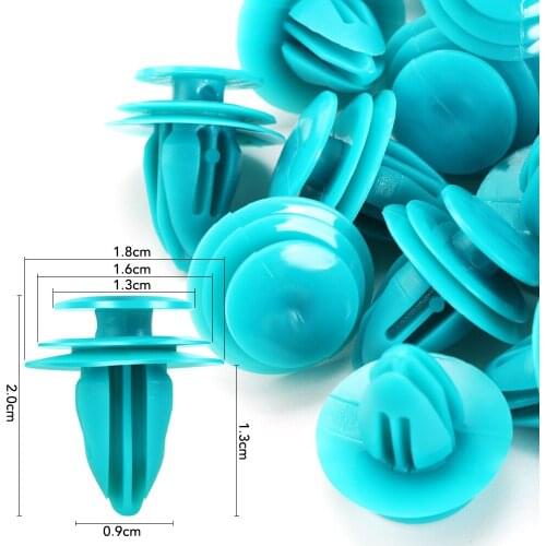 50Pc Mixed Car Door Bumper Clips Retainer Auto Fastener Rivet For Renault Megane 2 Mitsubishi Suzuki Jeep Wrangler Peugeot 307