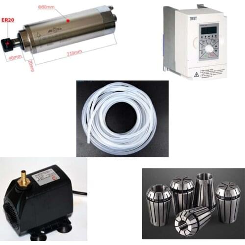 2.2kw spindle kit +inverter+water pump +12pcs collect +2meter water pipe
