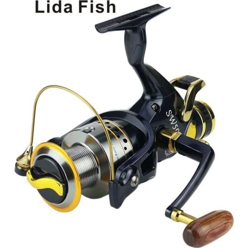 Lida Fish Brand SW50 60 metal head front and rear brake full metal folding rocker front and rear brake jump system fishing reel