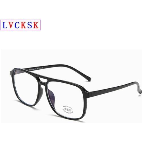TR90 Soft Blue Light Blocking Glasses for Women Men Retro Double Beam Pilot Eyeglasses Computer Eyewear Anti Blue Ray Gafas N5