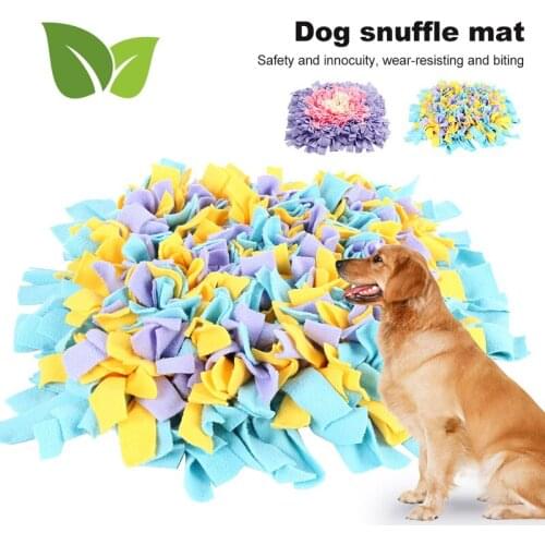 Dog Snuffle Mat Puppy Pets Sniffing Training Soft Pet Nose Pad Colorful Activity Training Blanket Fleece Pads Dog Supplies