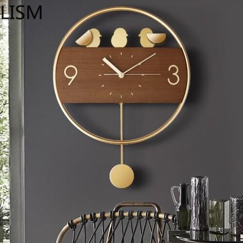 Nordic Wall Clock Simple Fashion Light Luxury Clocks Living Room Home Creative Personality Art Decoration Clocks Horloge Mural