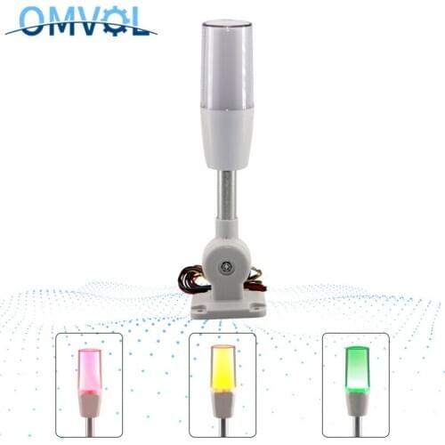 New Led Three-Color Signal Indicator Lamp 24V 3 Color in 1 layer Smart Warning Light For CNC Machine Alarm Buzzer
