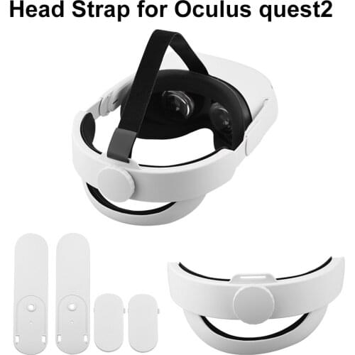 Head Strap for Oculus Quest 2 Adjustable Non-Slip Pressure Relieving Comfortable Head Strap Foam Pad Headset VR Accessories