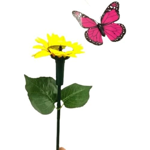 Garden Parties Decorations Solar Power Vibration Dancing Fly Fluttering Hummingbird Birds Yard Decorative Supplies