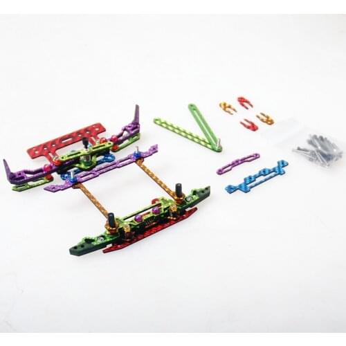 Homemade AT Split Spring Fish Head + Single Anchor Tail Set MS/MSL Suspension Kit for Tamiya Mini 4WD Car