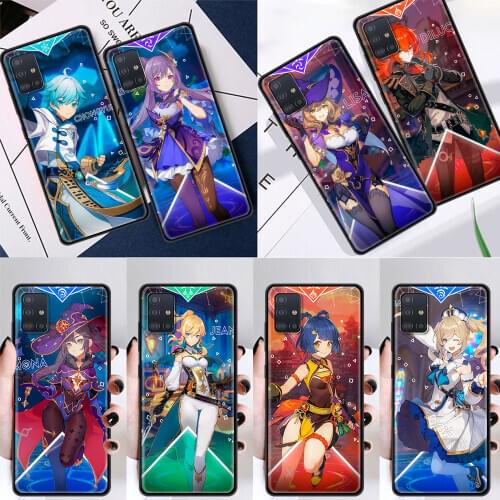 Genshin Impact Anime Silicone Case For Samsung Galaxy A51 A71 A50 A21s A70 A10 A20 A30 A40 A31 A41 A11 A12 A02s Back Cover Coque