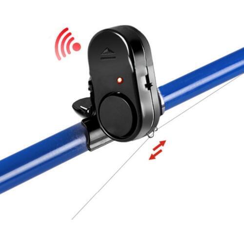 LED Light Electronic Fish Bite Strike Sound Alarm Bell Alert Clip-On Fishing Rod Pole Easily Installed Fishing Accessories
