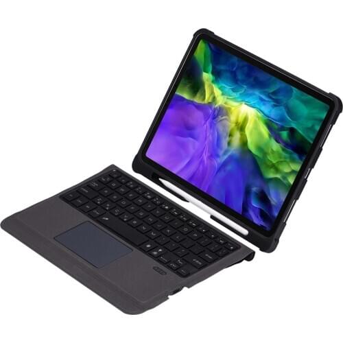 Ultra-thin Waterproof Colorful Backlit Keyboard with Pen Slot TPU Protective Cover for ipad Pro11 2020 Split with Touch Mouse