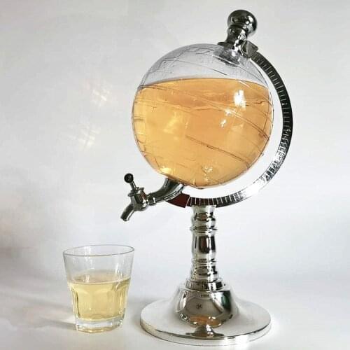 Unique Design Mini Globe Shape Home Night Club Beverage Liquor Dispenser Beer Liquid Drinking Dispenser Cup Decor Machine Tool