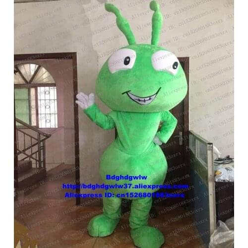 Green Ant Pismire Cricket Grig Locust Acridid Grasshopper Insect Mascot Costume Adult Annual Dinner Trade Show Fair zx2334