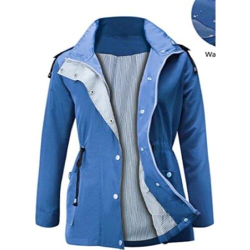 Women Hooded Multicolors Outdoor Camping Hiking Cycling Waterproof Lightweight Rain Coat Rain Jacket
