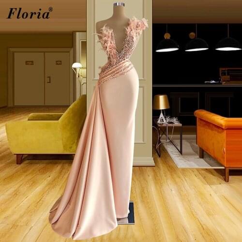 2 Designs Mermaid Prom Dresses Beads Long Vintage Evening Gowns Women Celebrity Dresses Special Occasion Gowns Robe Femme