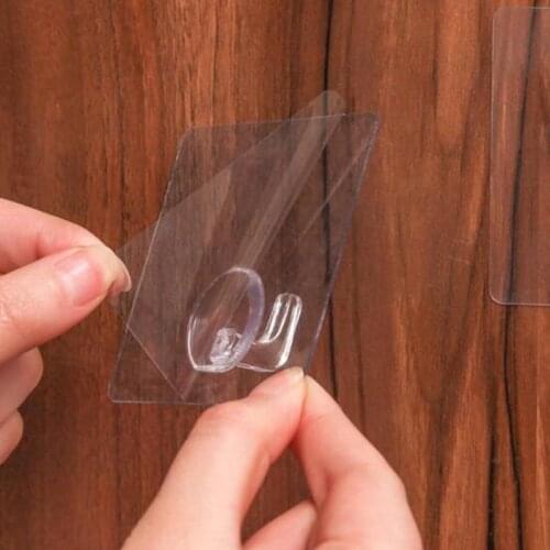 1x Useful Strong Clear Suction Cup Sucker Wall Hooks Hanger For Kitchen Bathroom Suitable for all kinds of wall paste