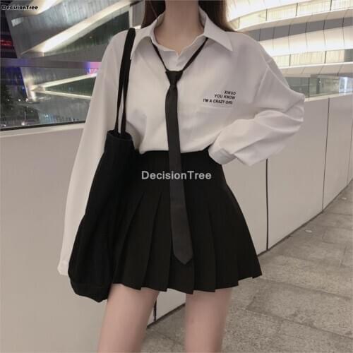2021 japanese korean version short skirts school girl solid skirt school uniform cosplay student jk academy student cosplay suit