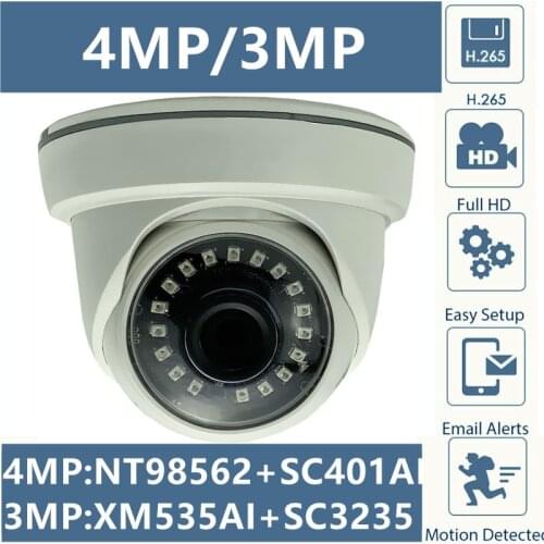 4/3MP IP Ceiling Dome Camera Indoor NT98562+SC401AI 2560*1440 XM535AI+SC3235 2304*1296 Onvif IRC CMS XMEYE P2P RTSP Radiator