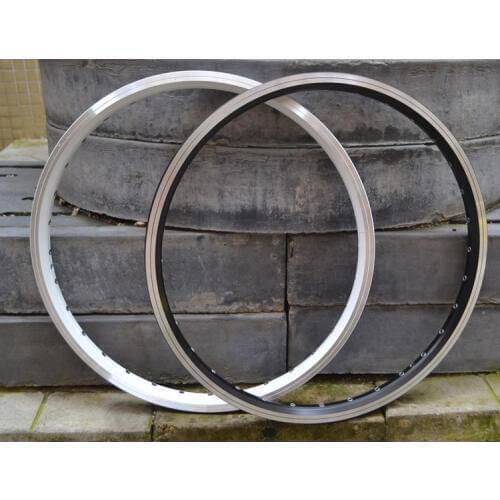 406 20 inch 28 Hole 32 Hole V Brake Wheel Double-deck with Rivet Aluminum Alloy Bicycle Rim Wheelset Parts 2pcs/lot