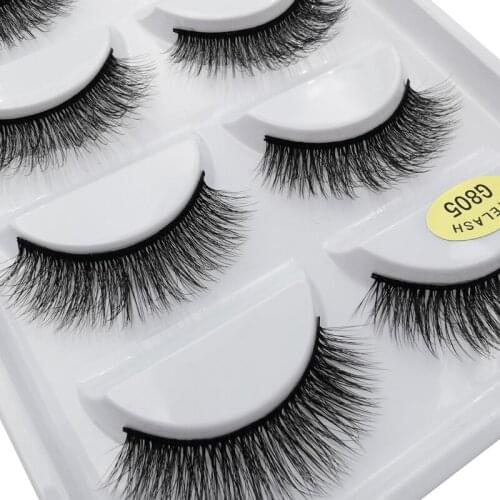 5 pairs 3D Eyelash False Lashes natural mink eyelashes handmade fluffy dramatic false eye lashes maquiagem makeup 3d mink cilios