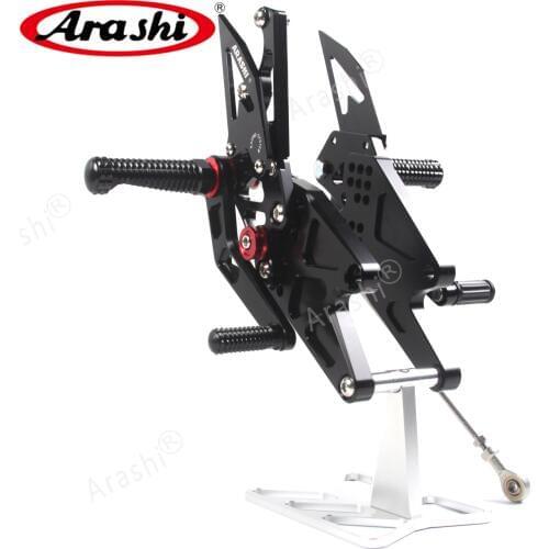 Arashi For YAMAHA MT03 2015-2018 Non-US model CNC Adjustable Footrest Foot Pegs Rider Rear Sets MT 03 MT-03 MT 25 2015 2016 2017