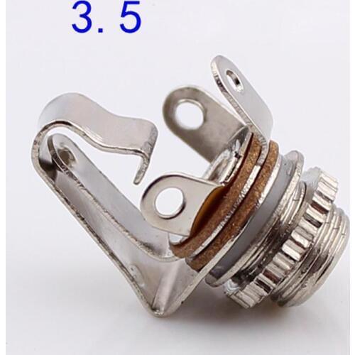 Jack 3.5mm Audio Connector Female Metal Mono 3.5mm Socket With a Switch 3.5 Audio Socket