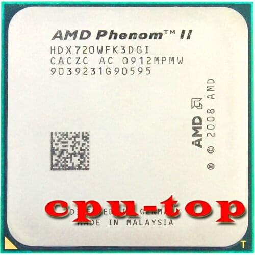 Free Shipping AMD Phenom II X3 720 2.8 GHz processeur d'unité centrale Triple cœur HDZ720WFK3DGI /HDX720WFK3DGI Socket AM3