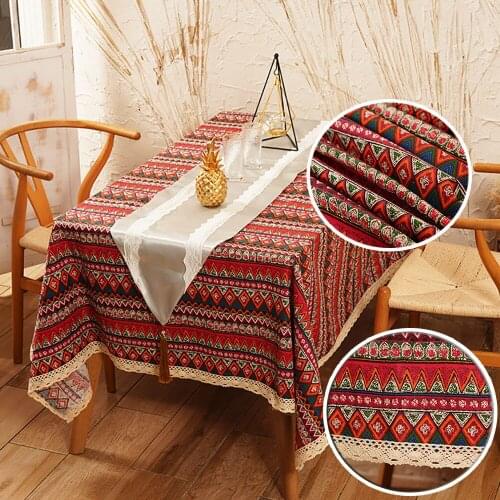 BIT.FLY Linen Tablecloths On The Table China