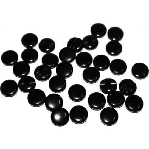 2016 Sale Decorative Buttons Scrapbook 100pcs 10mm&15mm Black Dyed Resin Buttons Coat Boots Sewing Clothes Accessory Button