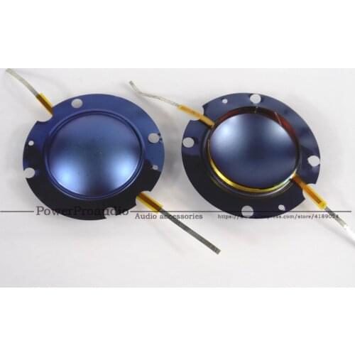 2PCS 32mm EV Blue Titanium diaphragm DH2010, DH3, 2010A - Electro Voice ,8 ohm Aluminium Flat Wire Voice coil Diaphragm 8Ohm