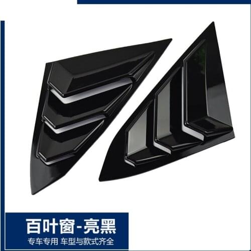 For Honda 2016-2020 10th generation Civic modified blinds decoration Sub-black carbon fiber rear air outlet