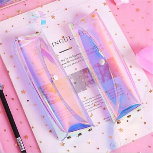 Women Cosmetic bagTransparent Laser Bags Creative Small Travel Makeup Case Femme Holographic Brush Bags Bolsa Feminina